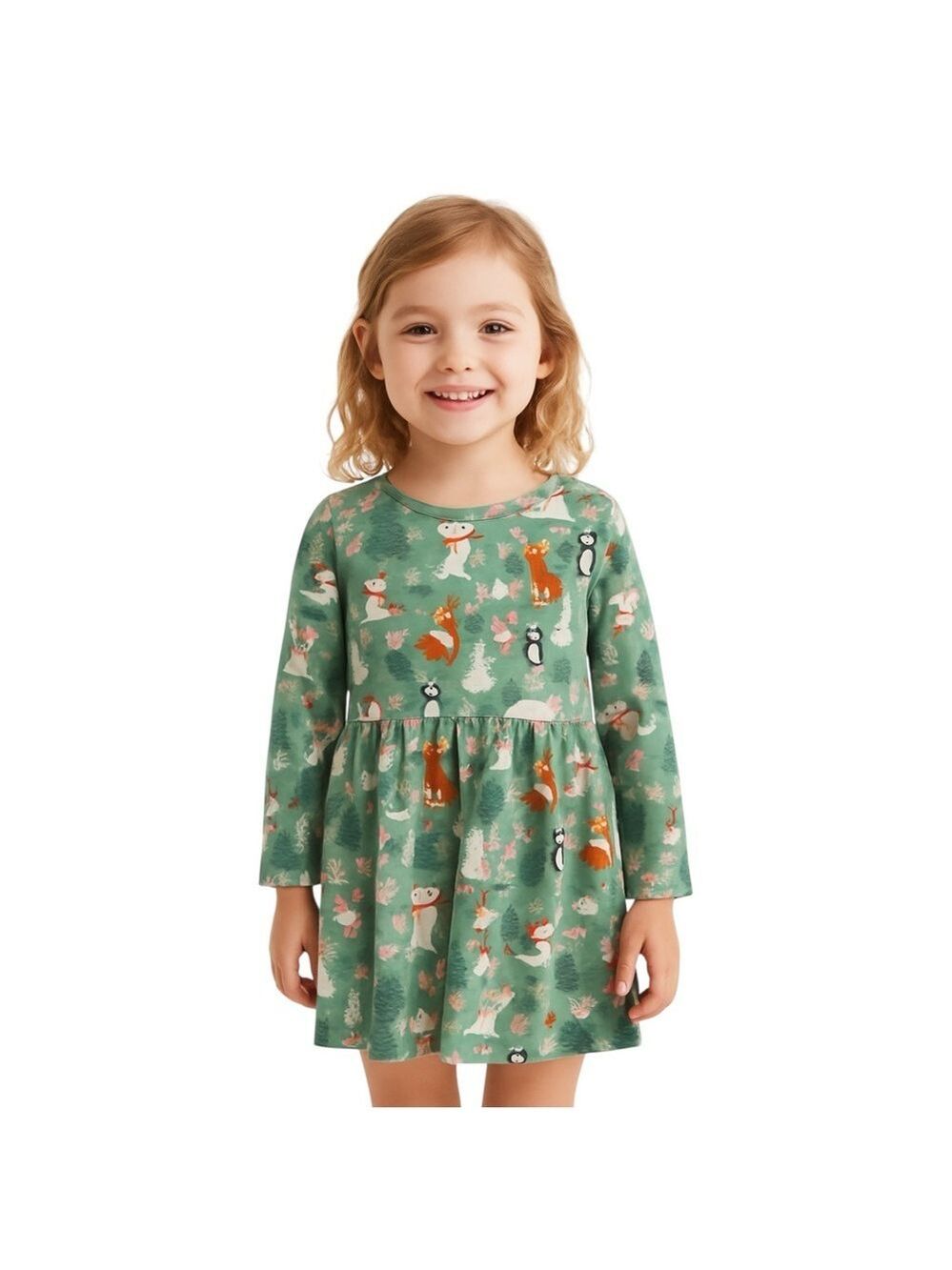 H&M Girl’s 5T/6 Winter Animal Dress